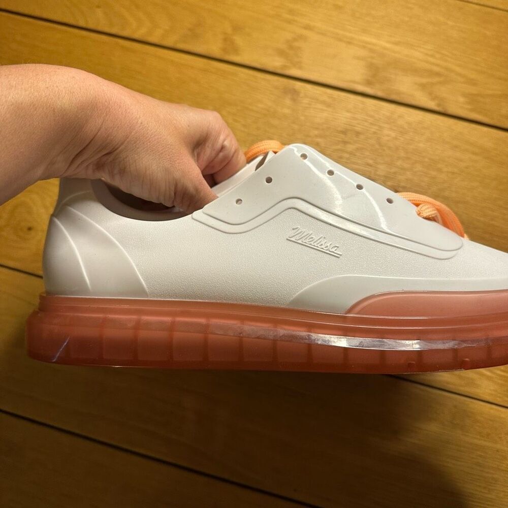 NWOT Melissa sneaker white jelly 42 (11) fits like size 12 - Picture 5 of 8